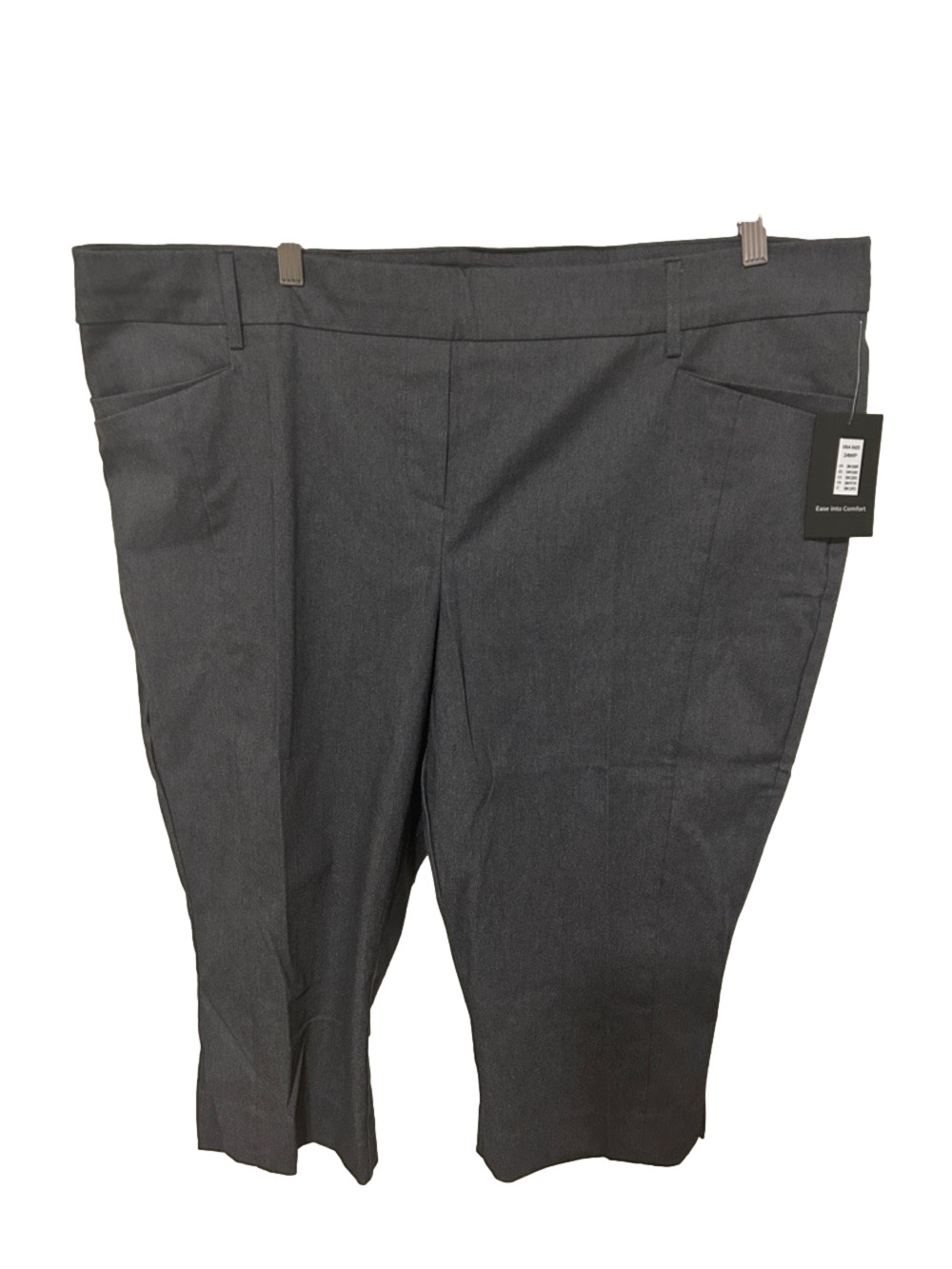 🎩REKUCCI Gray Pants Capris size 24WP New